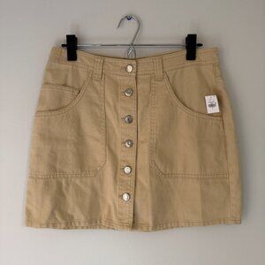 OLD NAVY NWT button front khaki mini skirt